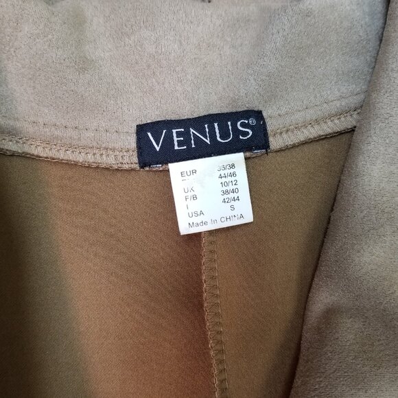 Venus Coco Faux Suede & Lace Asymmetrical Hem Shirt / Jacket Size Small - Picture 12 of 12